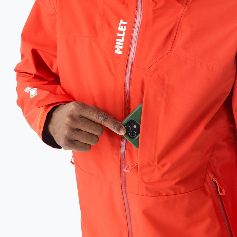 Kurtka przeciwdeszczowa męska Millet Kamet Gore-Tex Jacket Jacket paprika 6