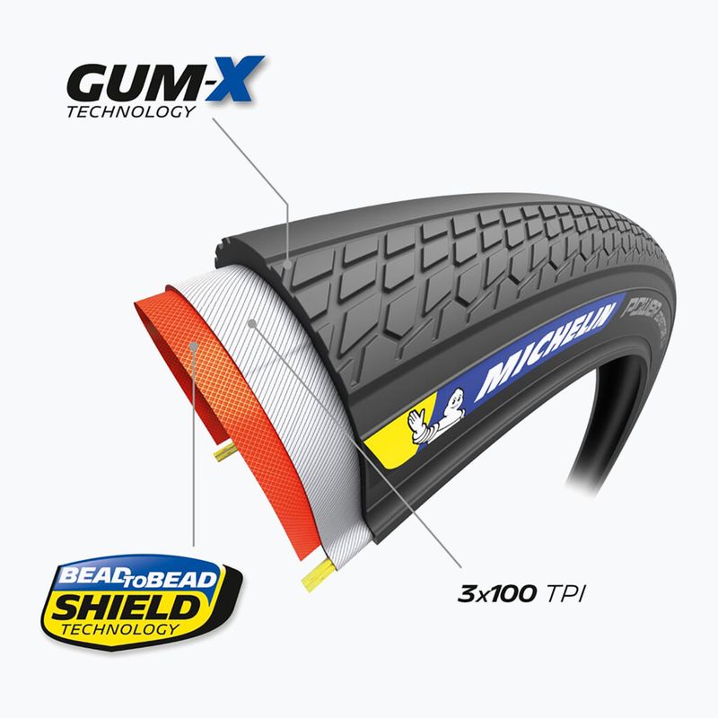 Opona rowerowa Michelin Power Adventure Classic V2 Competition Line 700 x 42C black 4