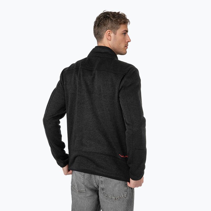 Bluza polarowa męska Aulp Navoy Melanged Knit black 2