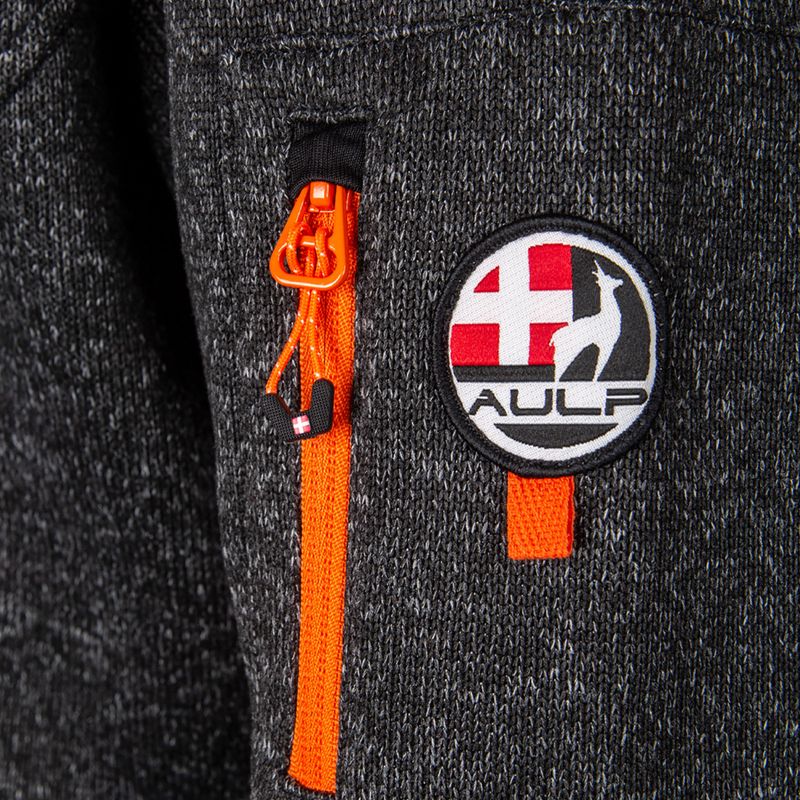 Bluza polarowa męska Aulp Navoy Melanged Knit black 5