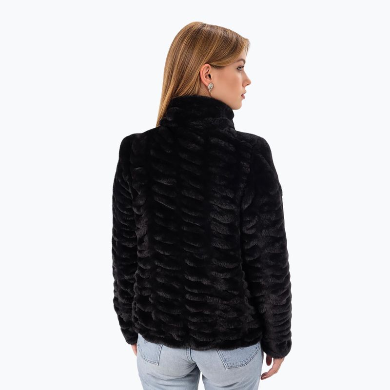 Kurtka zimowa damska Aulp Candy Faux Fur black 2