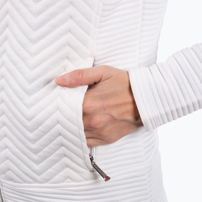 Kurtka przeciwwiatrowa damska Aulp Simix Jacquard Knit white 5