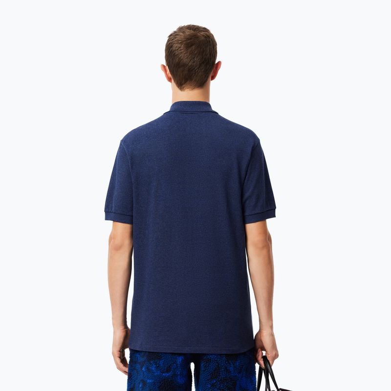 Koszulka polo męska Lacoste L1264 dark indigo blue 3