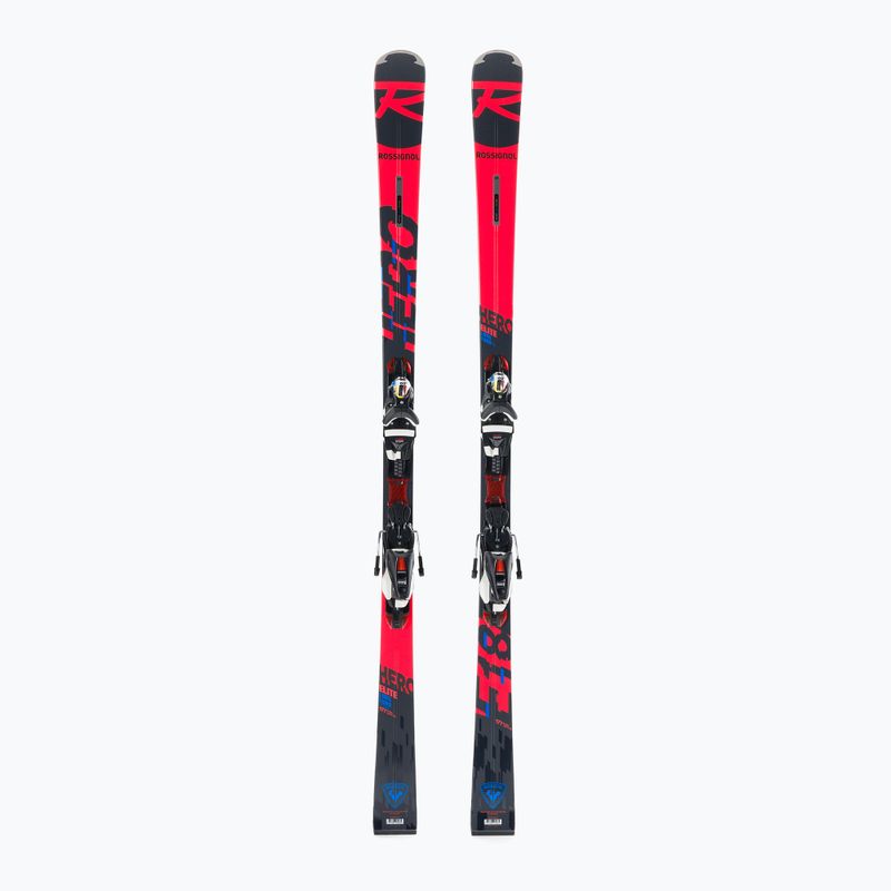 Narty zjazdowe Rossignol Hero Elite LT TI K + wiązania NX12 black/red