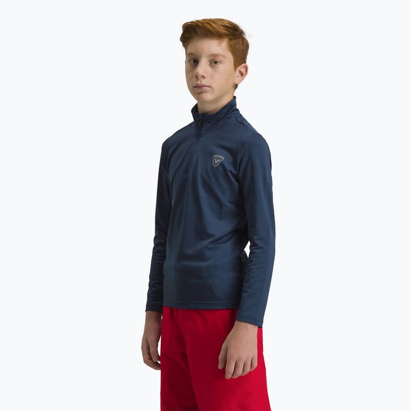 Bluza dziecięca Rossignol Boy 1/2 Zip Warm Stretch dark navy 3