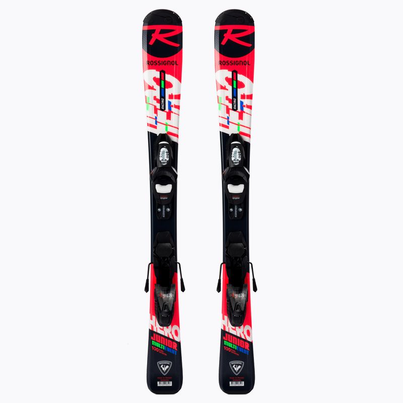Narty zjazdowe dziecięce Rossignol Hero JR 100-130 + wiązania KID4