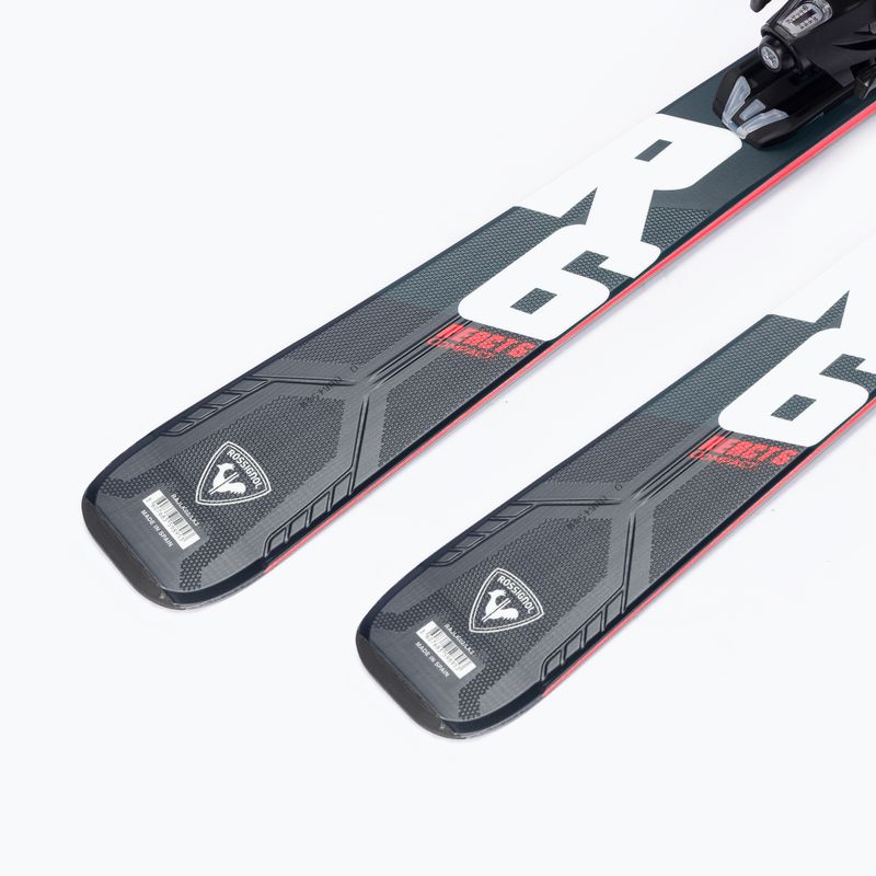 Narty zjazdowe Rossignol React 6 Compact + wiązania XP11 black/hotred 9