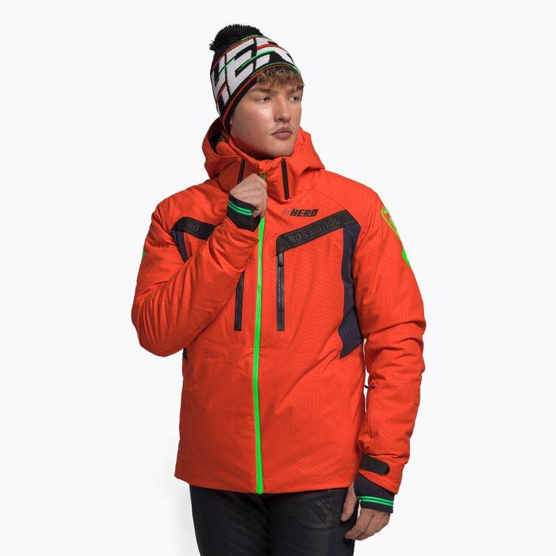 Kurtka narciarska męska Rossignol Hero Aile Jkt neon red