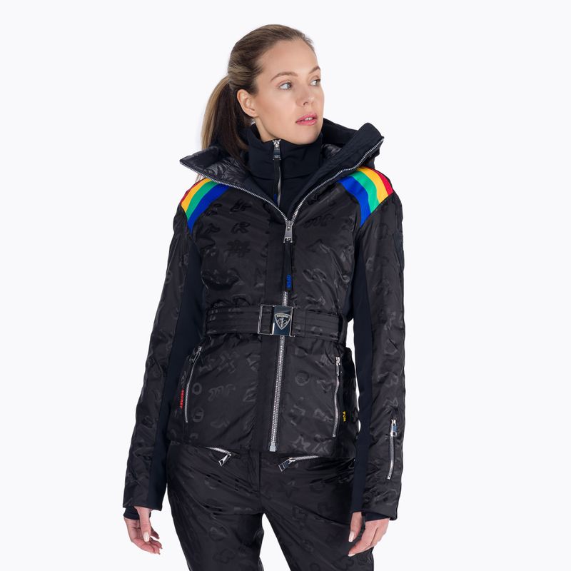 Kurtka narciarska damska Rossignol W Rainbow black