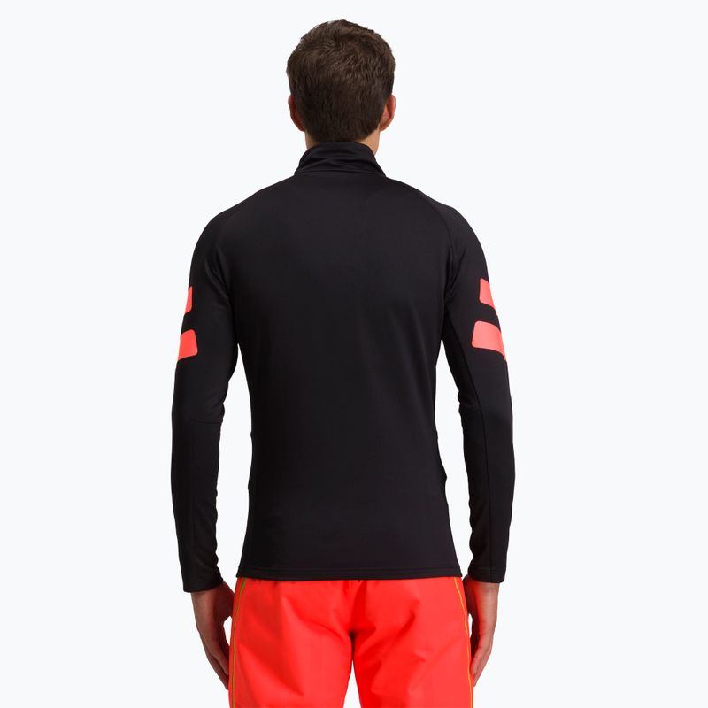 Bluza męska Rossignol Classique Hero 1/2 Zip black/red 2