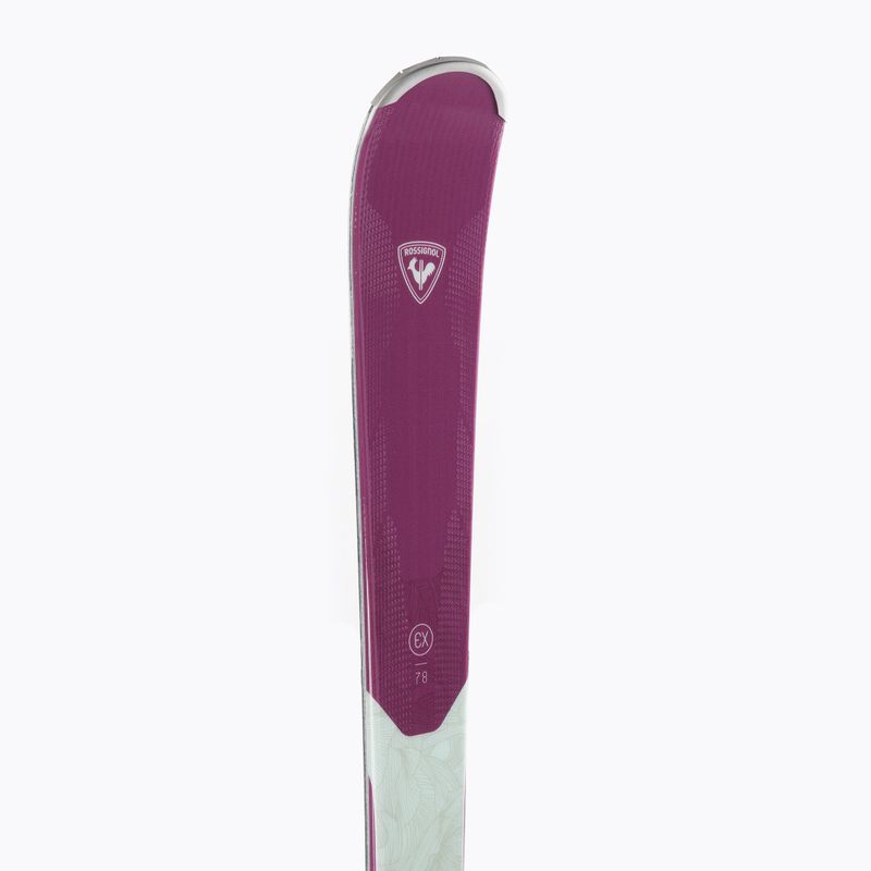 Narty zjazdowe damskie Rossignol Experience W 78 CA + wiązania XP10 white/purple 8