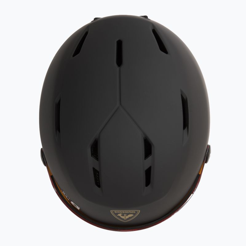 Kask narciarski Rossignol Fit Visor Impacts black/orange/silver 6