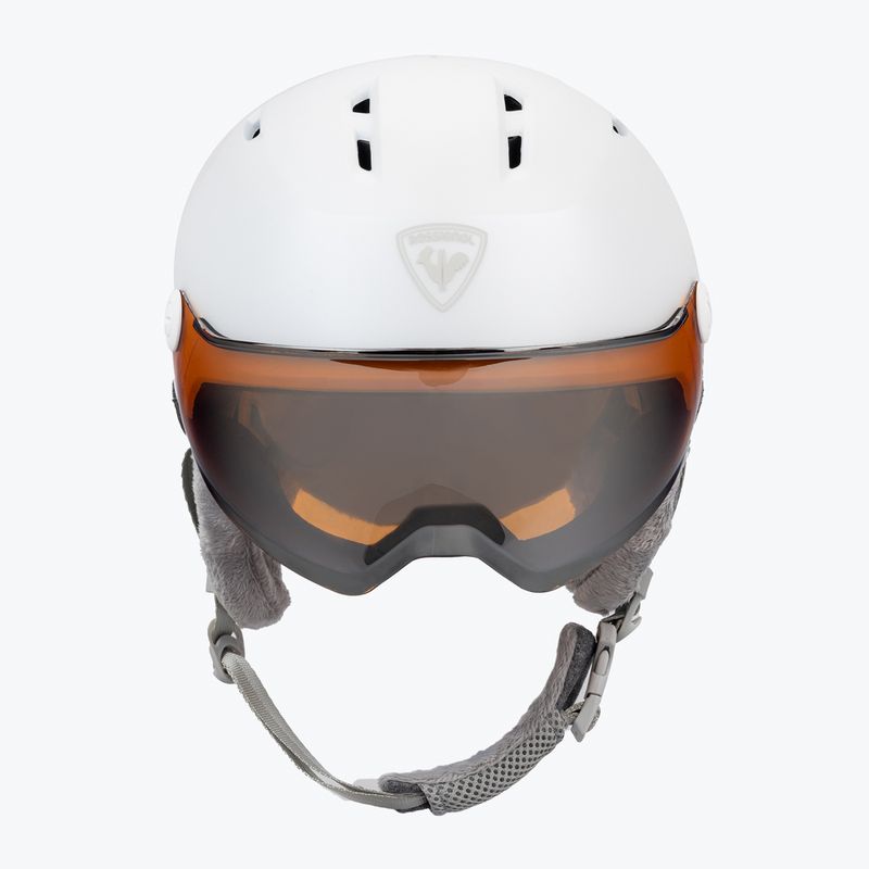 Kask narciarski Rossignol Fit Visor Impacts white/orange/silver 2