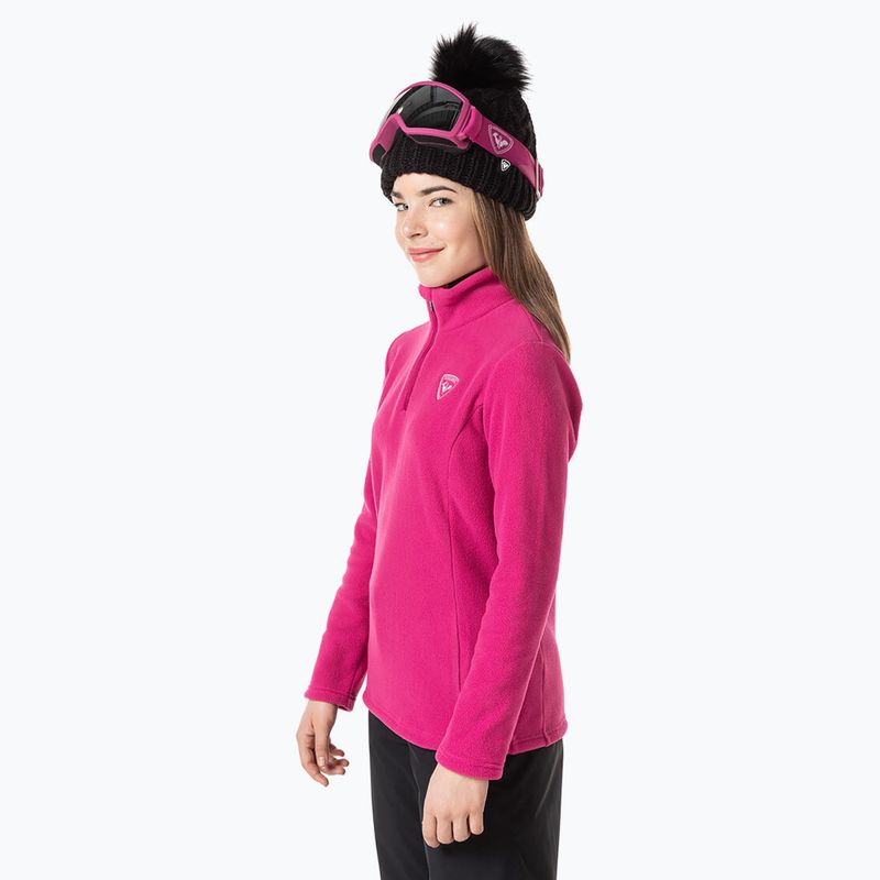 Bluza polarowa dziecięca Rossignol Girl Fleece orchid pink 3