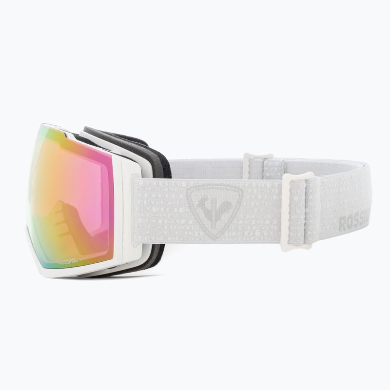 Gogle narciarskie damskie Rossignol Magne'Lens W white/pink miror/silver miror 5