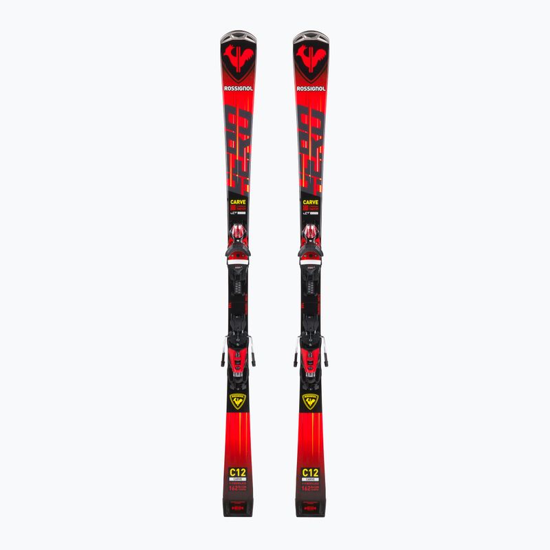 Narty zjazdowe Rossignol Hero Carve K + wiązania NX12 red