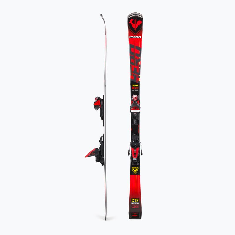 Narty zjazdowe Rossignol Hero Carve K + wiązania NX12 red 2