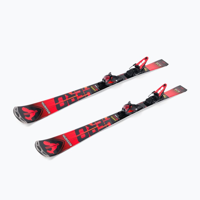 Narty zjazdowe Rossignol Hero Carve K + wiązania NX12 red 4