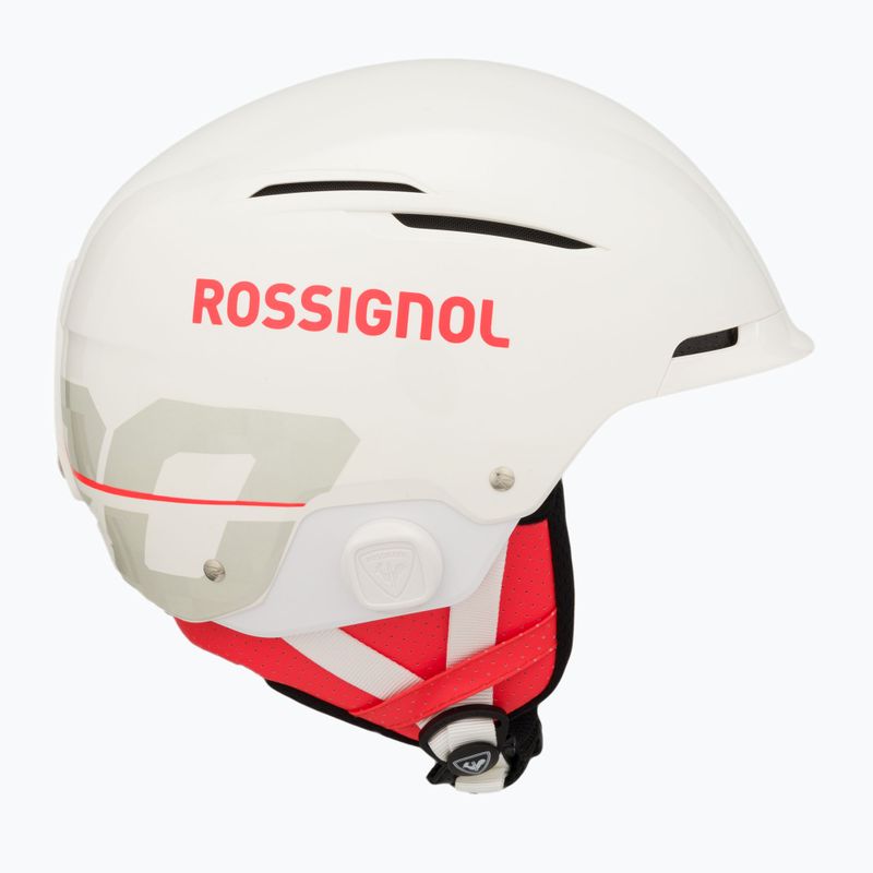 Kask narciarski Rossignol Hero Slalom Impacts + Chinguard white 4