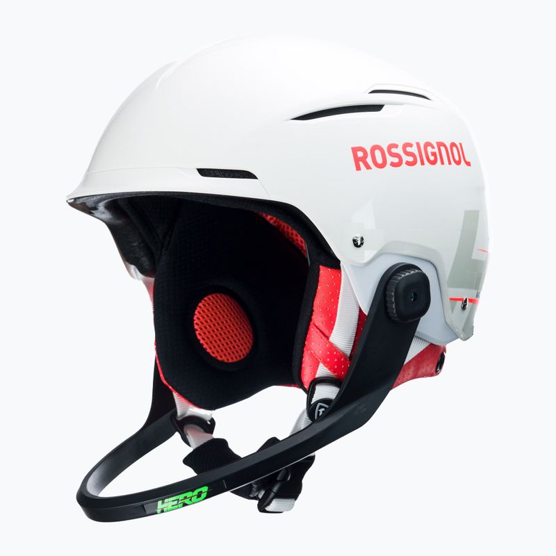 Kask narciarski Rossignol Hero Slalom Impacts + Chinguard white 6