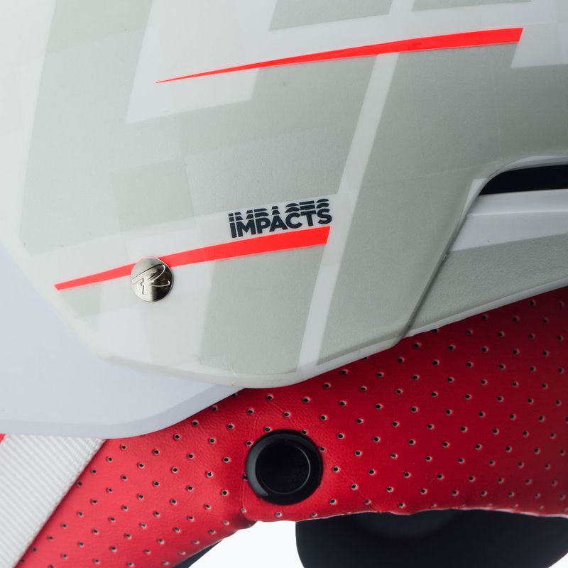 Kask narciarski Rossignol Hero Slalom Impacts + Chinguard white 10