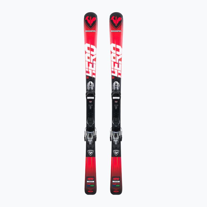 Narty zjazdowe dziecięce Rossignol Hero 130-150 + wiązania XP7 red