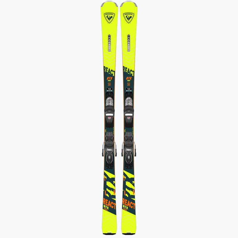 Narty zjazdowe Rossignol React RTX + wiązania Xpress 10 GW yellow/black 10
