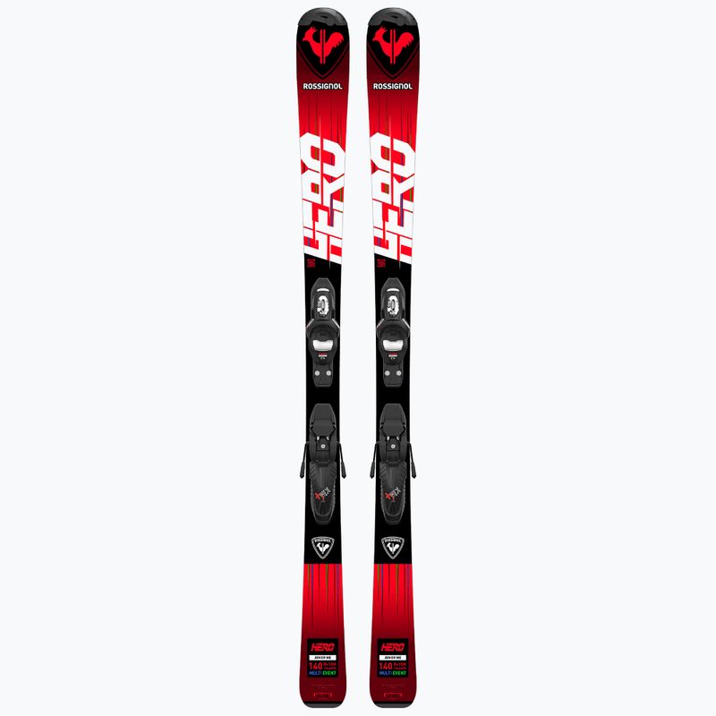 Narty zjazdowe dziecięce Rossignol Hero 100-140 + wiązania KID 4 red 10