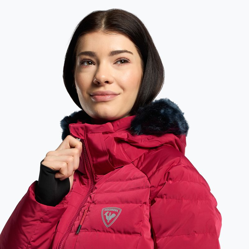 Kurtka narciarska damska Rossignol Rapide Pearly red 5