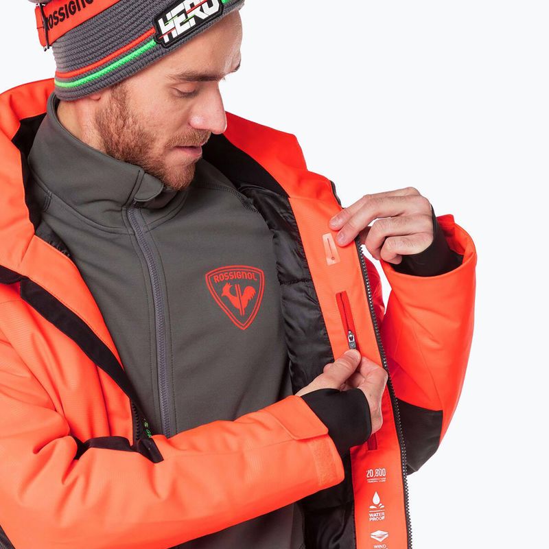 Kurtka narciarska męska Rossignol Hero All Speed neon red 9