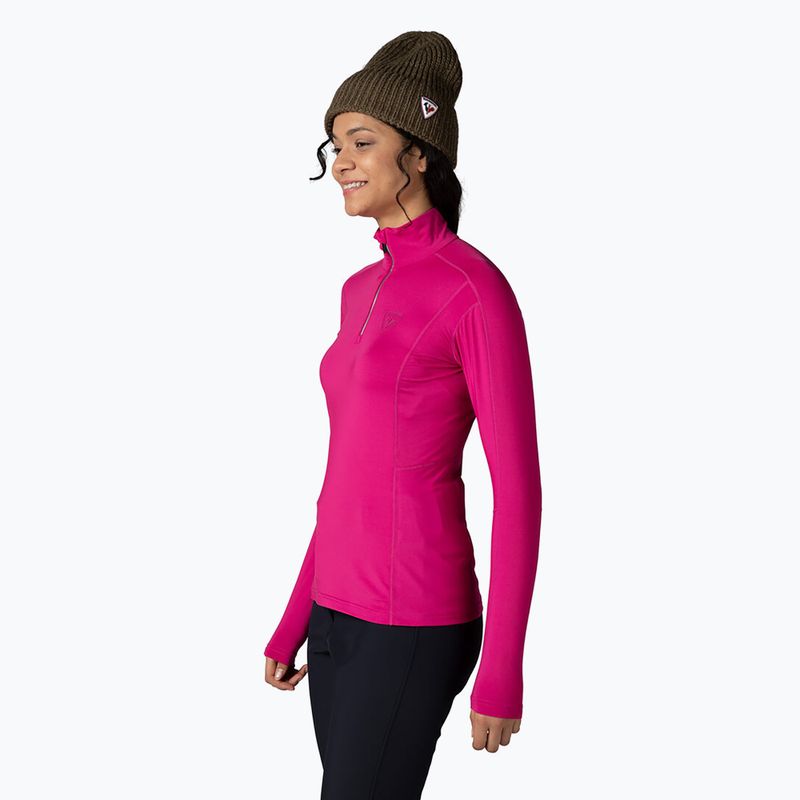 Longsleeve termoaktywny damski Rossignol Classique 1/2 Zip orchid pink 3