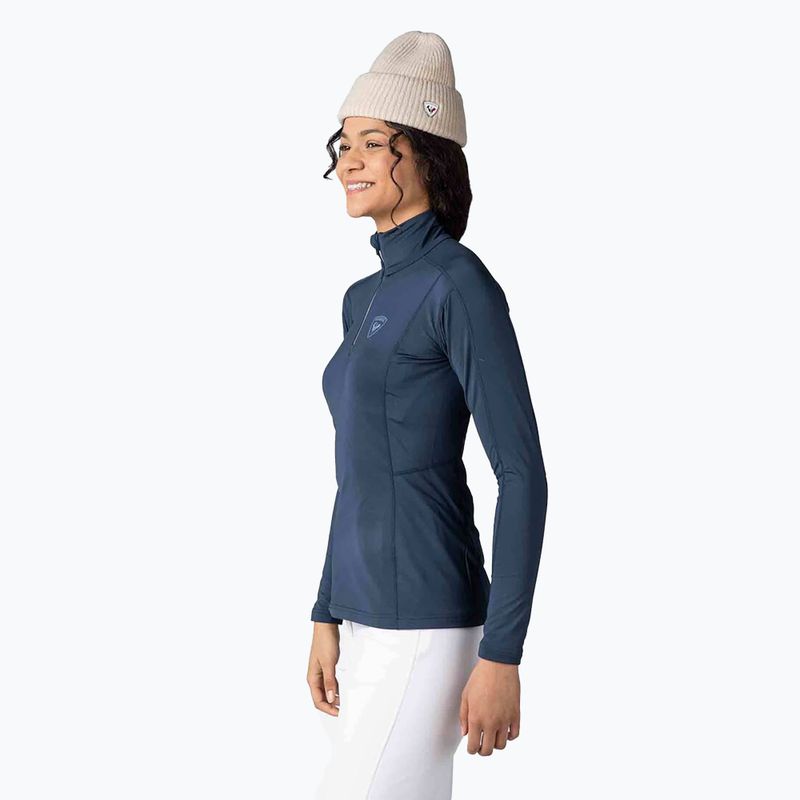Bluza termoaktywna damska Rossignol Classique 1/2 Zip dark navy 4