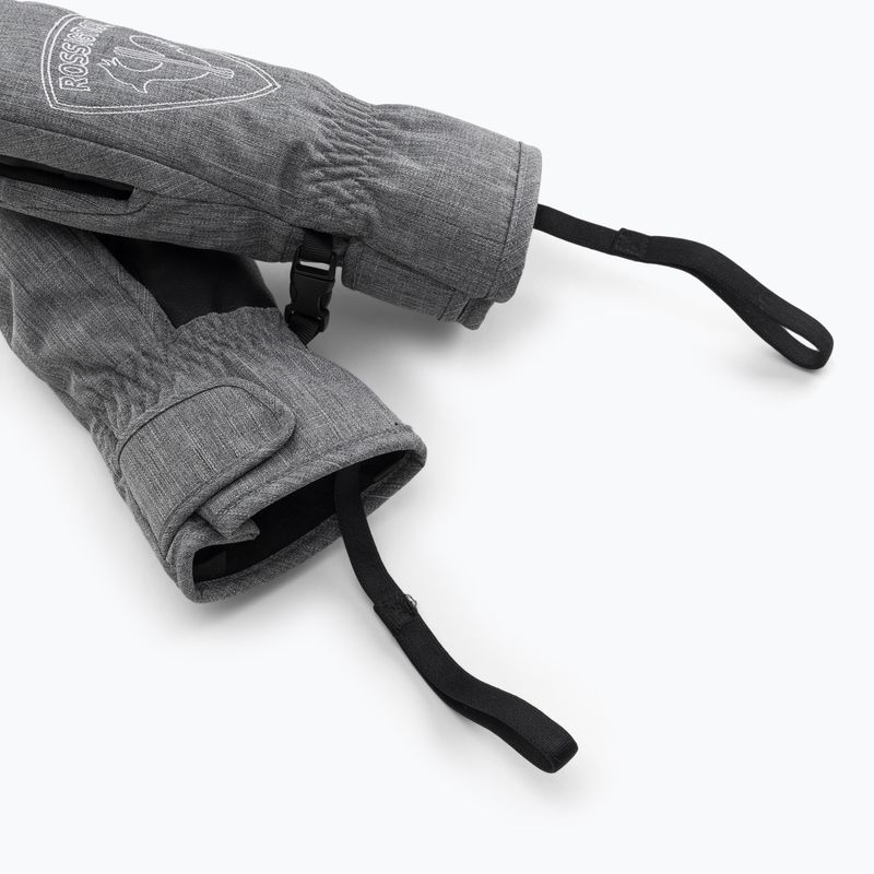 Rękawice narciarskie dziecięce Rossignol Jr Rooster M heather grey 6