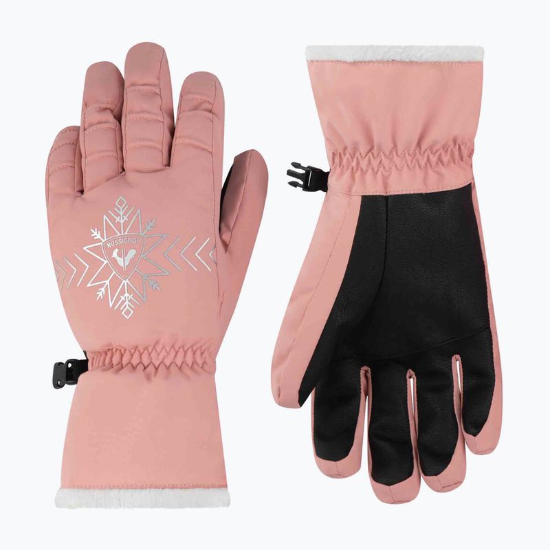 Rękawice narciarskie damskie Rossignol Perfy G cooper pink 5