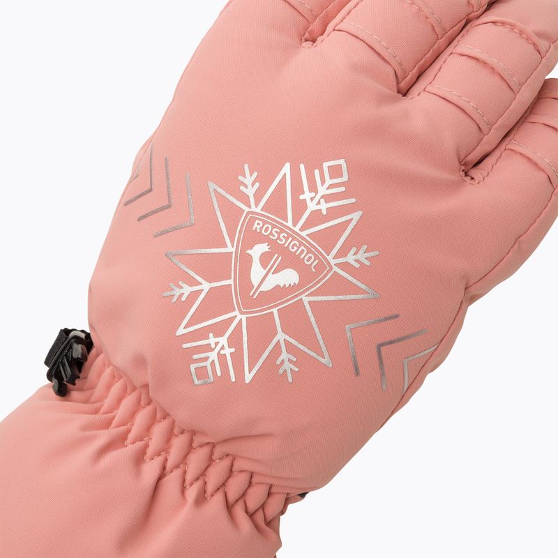 Rękawice narciarskie damskie Rossignol Perfy G cooper pink 4