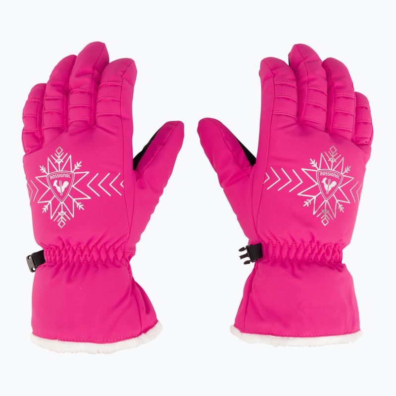Rękawice narciarskie damskie Rossignol Perfy G orchid pink 3