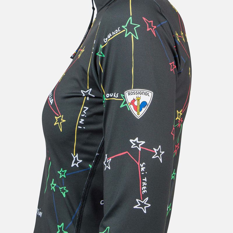 Bluza termoaktywna damska Rossignol Booster 1/2 Zip Top 100 black 6