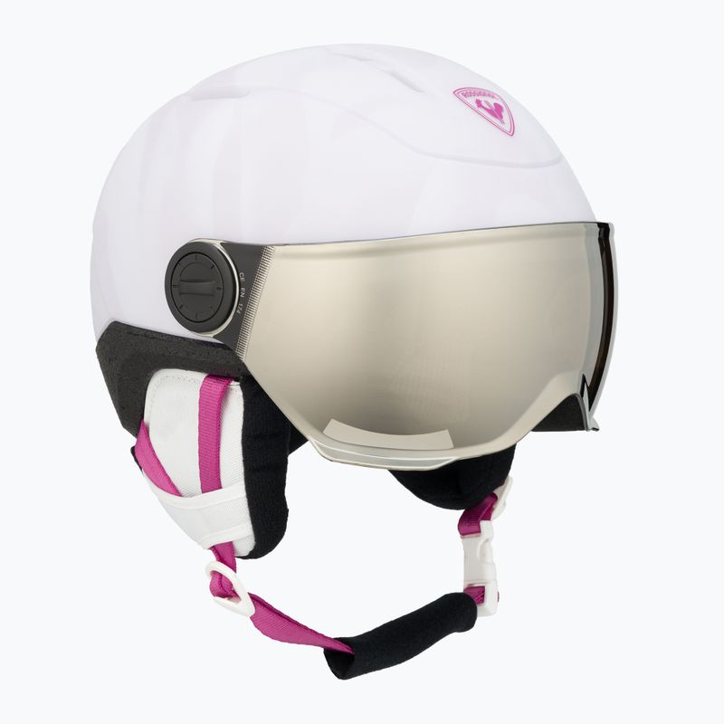 Kask narciarski dziecięcy Rossignol Whoopee Visor Impacts Jr white