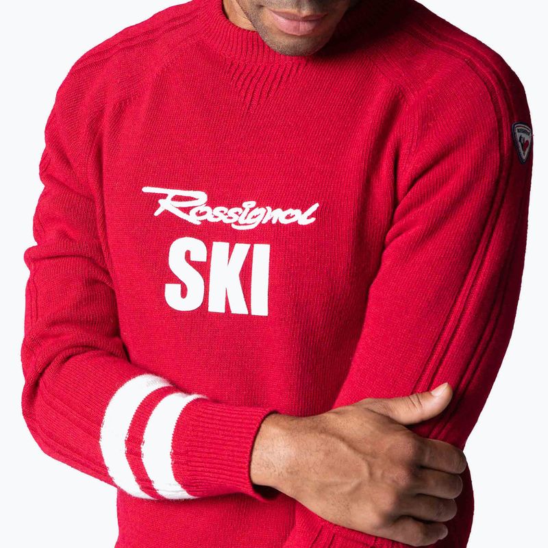 Sweter męski Rossignol Signature Rossignol Knit sport red 4