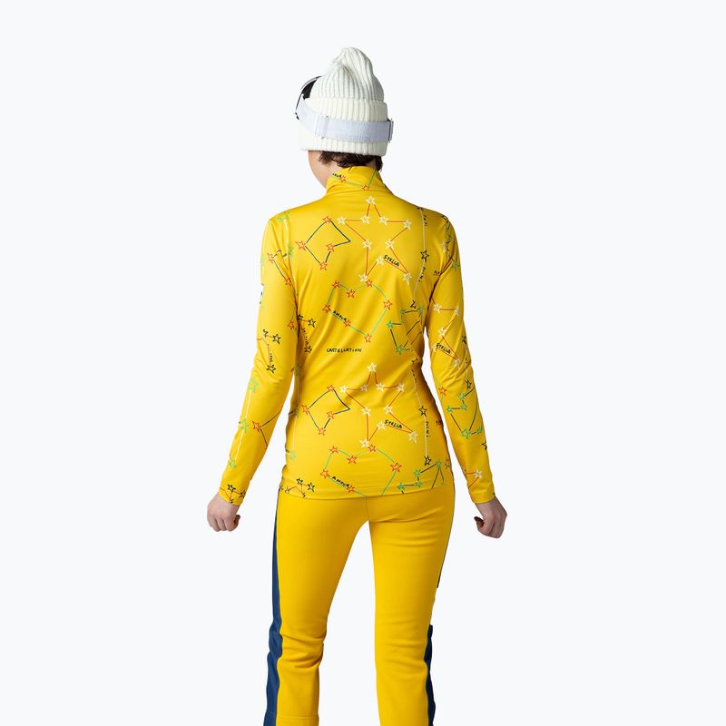 Longsleeve termoaktywny damski Rossignol Booster 1/2 Zip Top 100 yellow 2