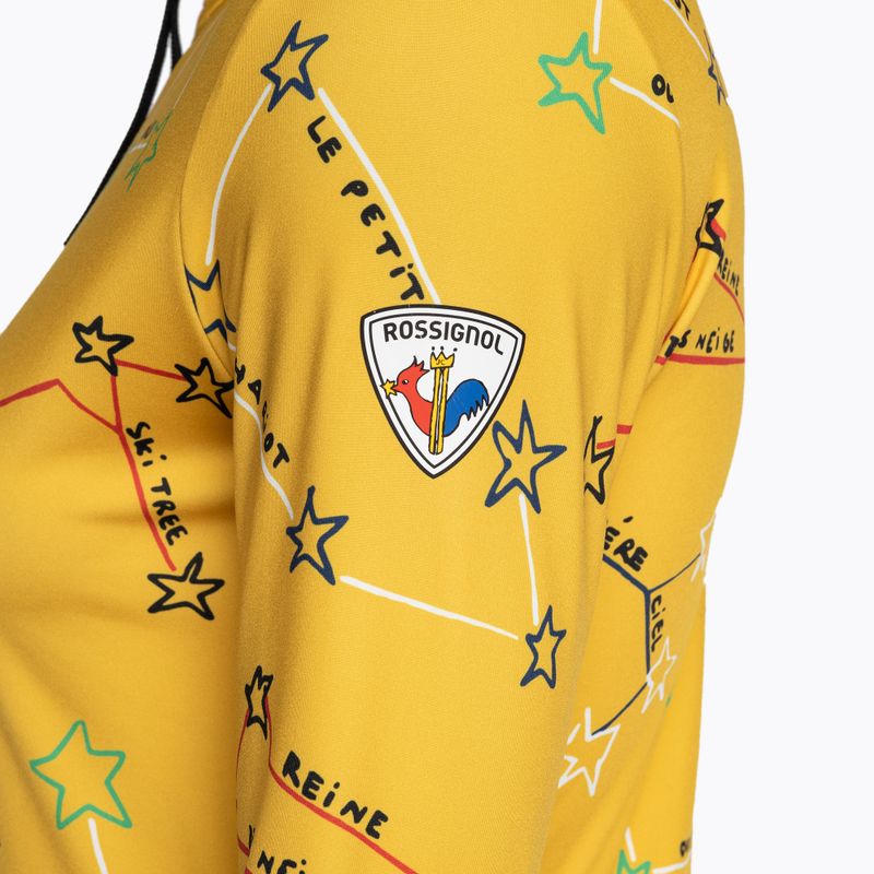 Longsleeve termoaktywny damski Rossignol Booster 1/2 Zip Top 100 yellow 9