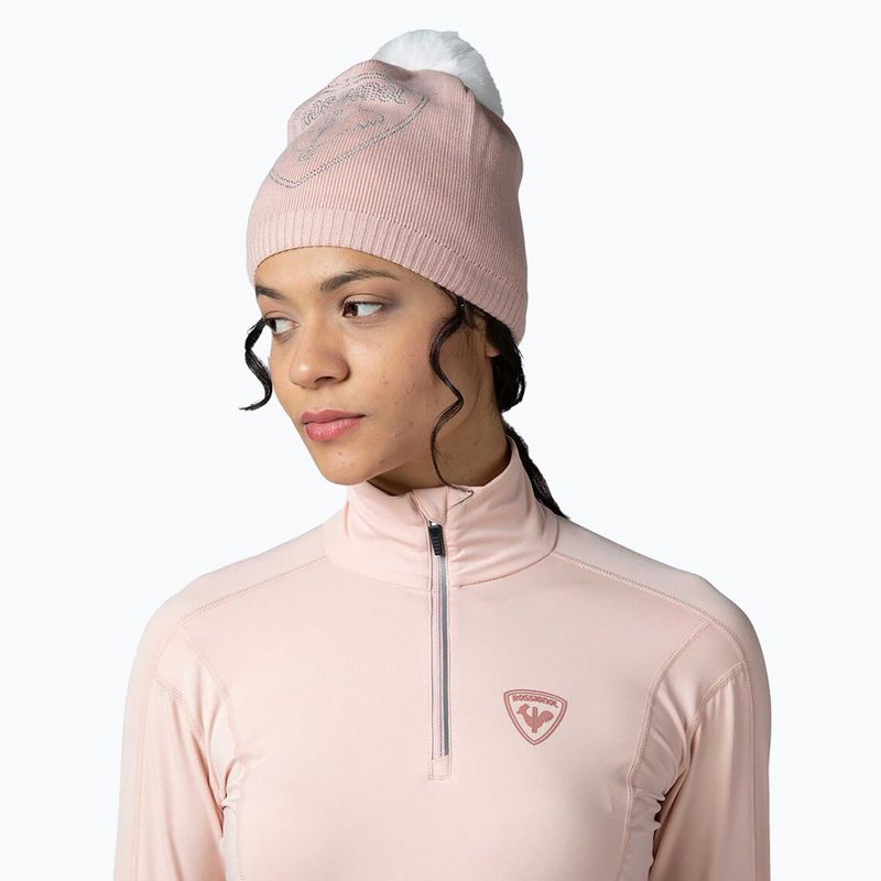 Bluza termoaktywna damska Rossignol Classique 1/2 Zip powder pink 5