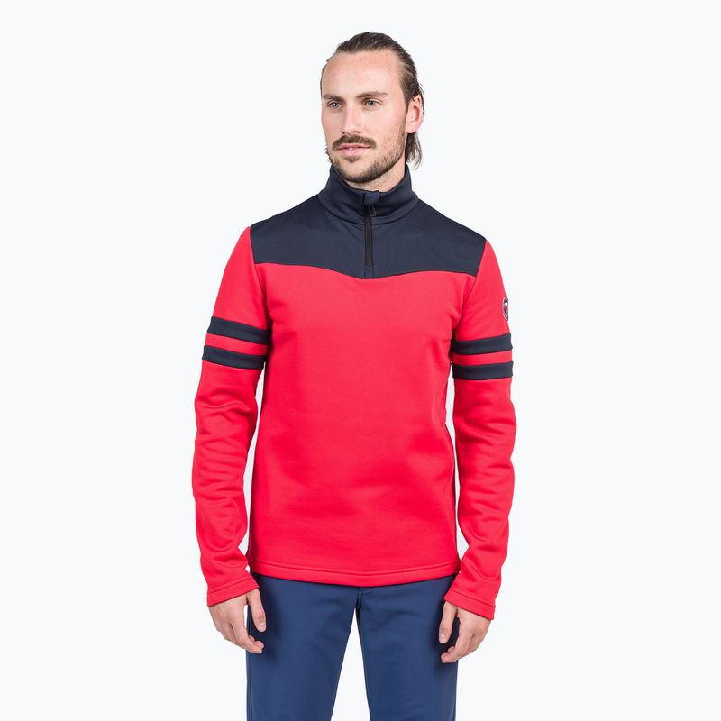 Longsleeve termoaktywny męski Rossignol Resort 1/2 Zip sports red