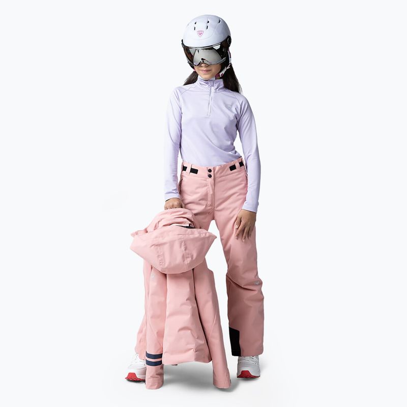 Spodnie narciarskie dziecięce Rossignol Girl Ski cooper pink 4