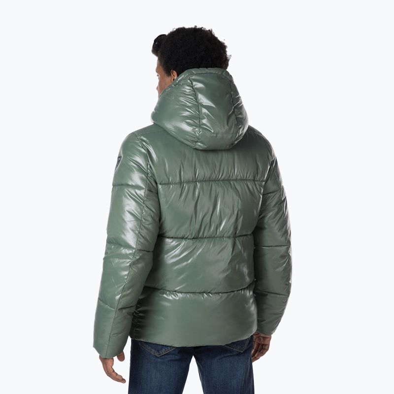Kurtka męska Rossignol Shiny Hoodie Parka ebony green 2