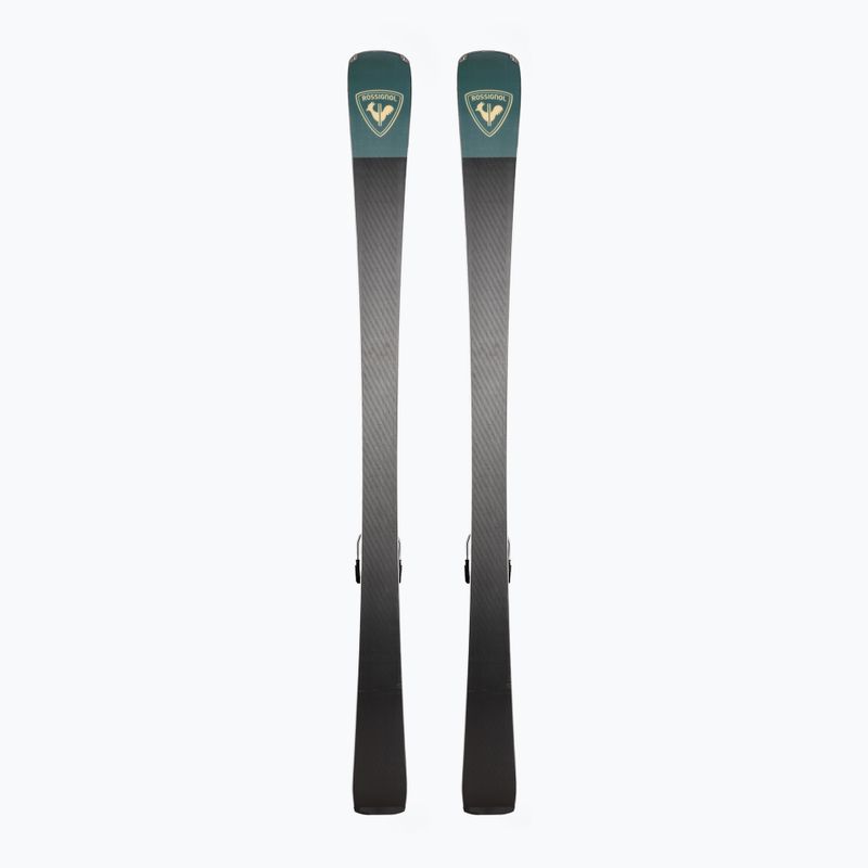 Narty zjazdowe damskie Rossignol Nova 10 + wiązania Xpress W 11 GW black/metallic green 3