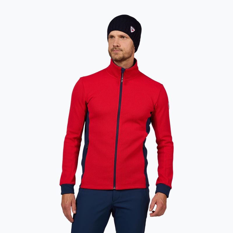 Bluza narciarska męska Rossignol Cieloalto Fleece Fz sports red