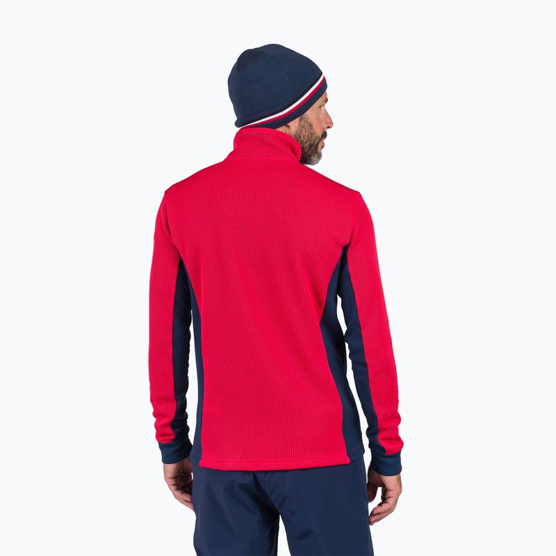 Bluza narciarska męska Rossignol Cieloalto Fleece Half zip sports red 3