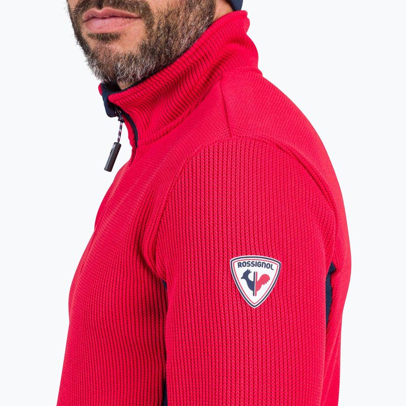 Bluza narciarska męska Rossignol Cieloalto Fleece Half zip sports red 5