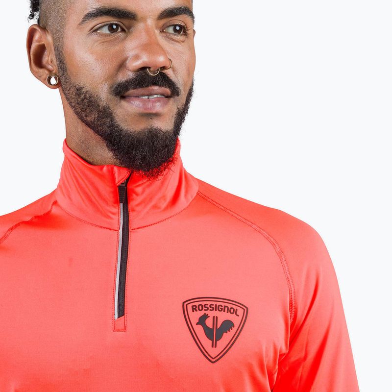 Bluza narciarska męska Rossignol New Hero Classique Hz neon red 4